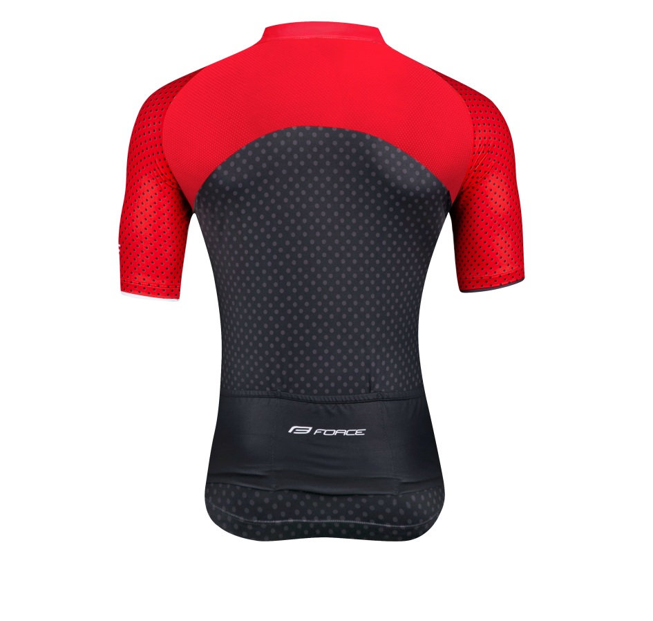 jersey FORCE POINTS short sleeves, red-black