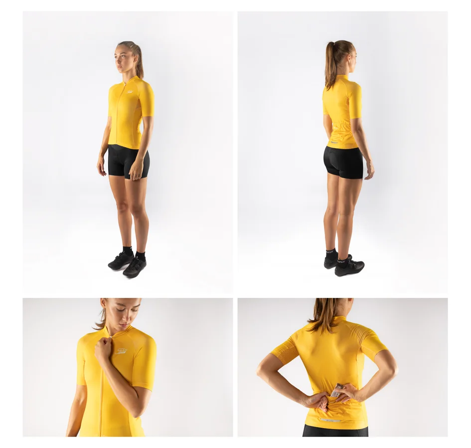 jersey FORCE PURE LADY short sl, yellow