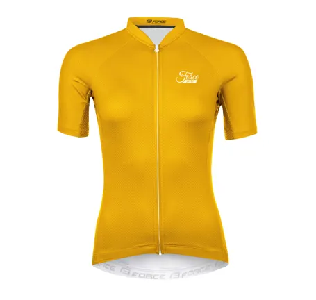 jersey FORCE PURE LADY short sl, yellow