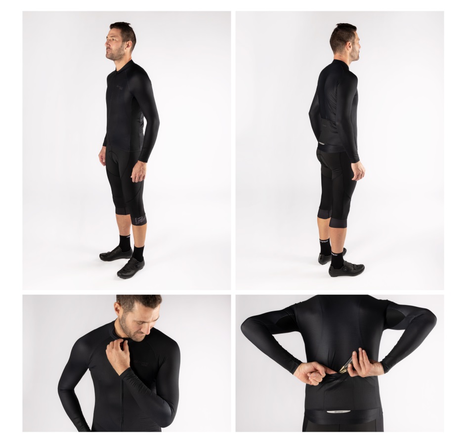 jersey FORCE PURE long sleeve, black