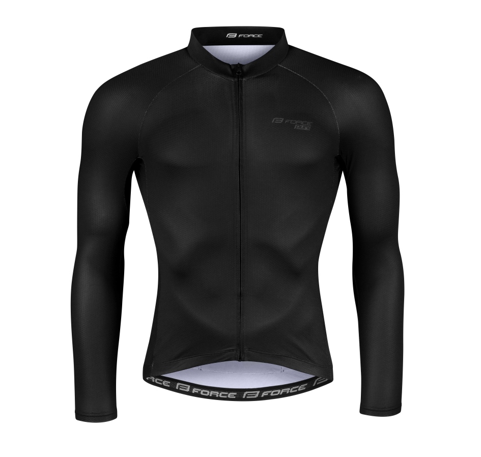jersey FORCE PURE long sleeve, black M