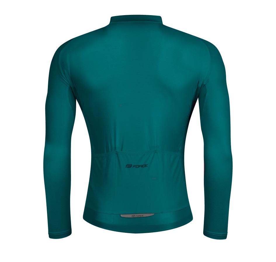 jersey FORCE PURE long sleeve, petrol blue