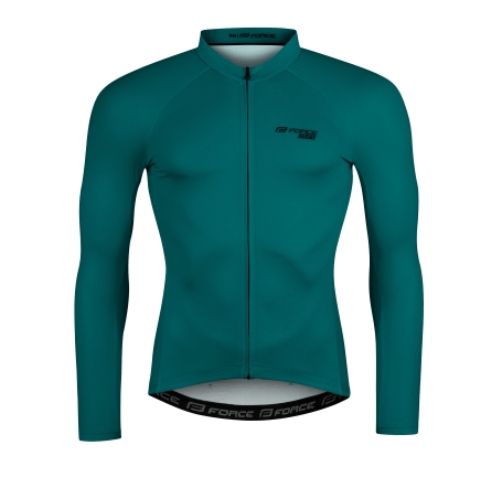 jersey FORCE PURE long sleeve, petrol blue