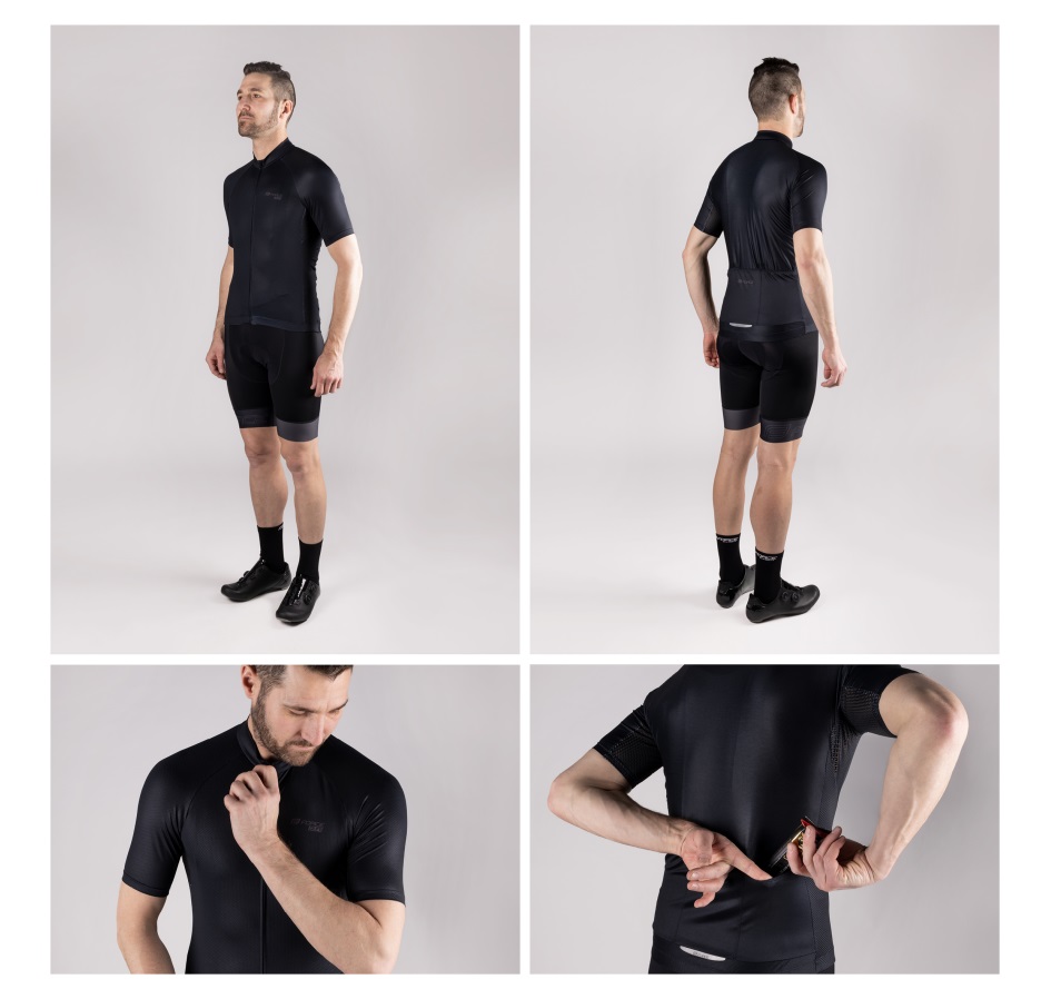 jersey FORCE PURE sh. sleeve, black