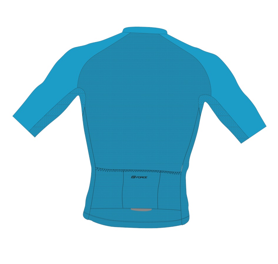 jersey FORCE PURE sh. sleeve, blue