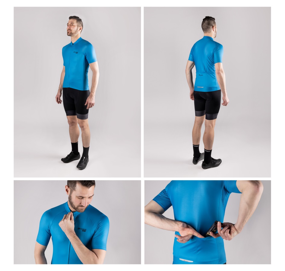 jersey FORCE PURE sh. sleeve, blue