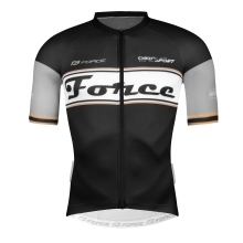 jersey FORCE RETRO sh. sleeves, black-gold