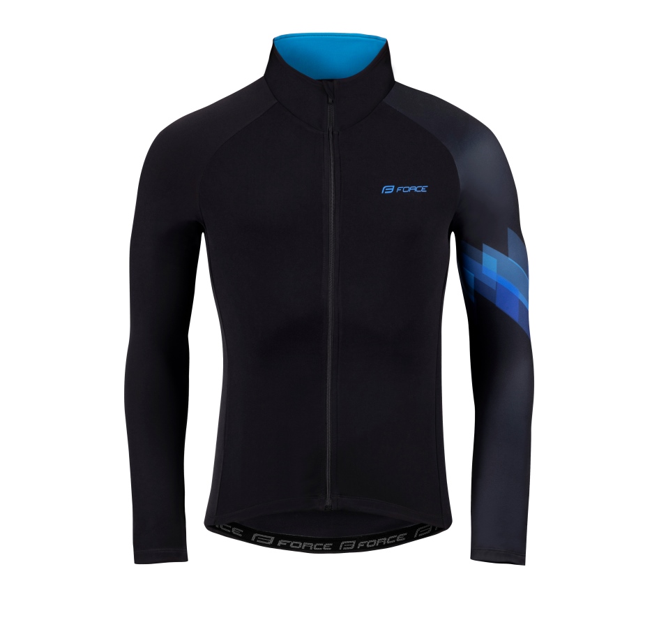 jersey FORCE RIDGE long sleeves, black-blue