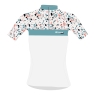 jersey FORCE ROCK LADY short sl, white-turquoise
