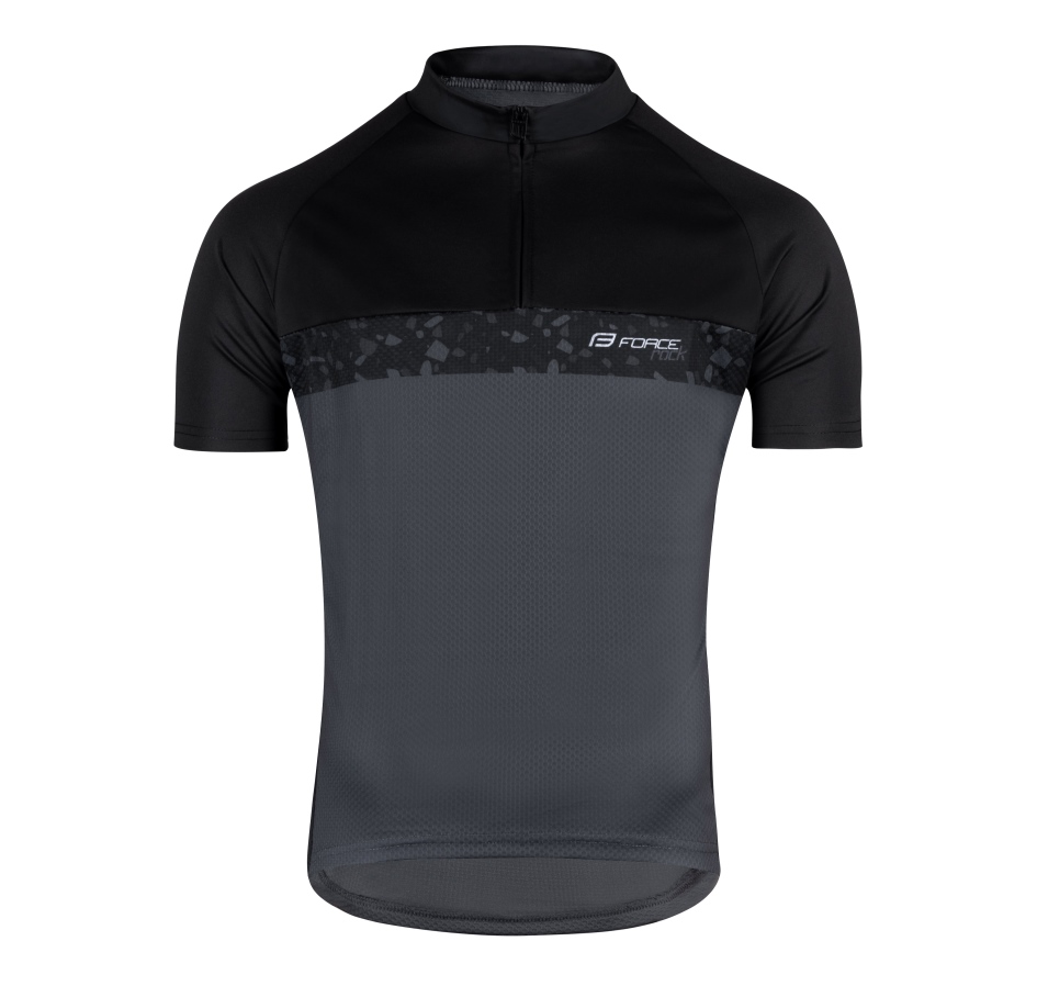 jersey FORCE ROCK short sleeves, grey-black S