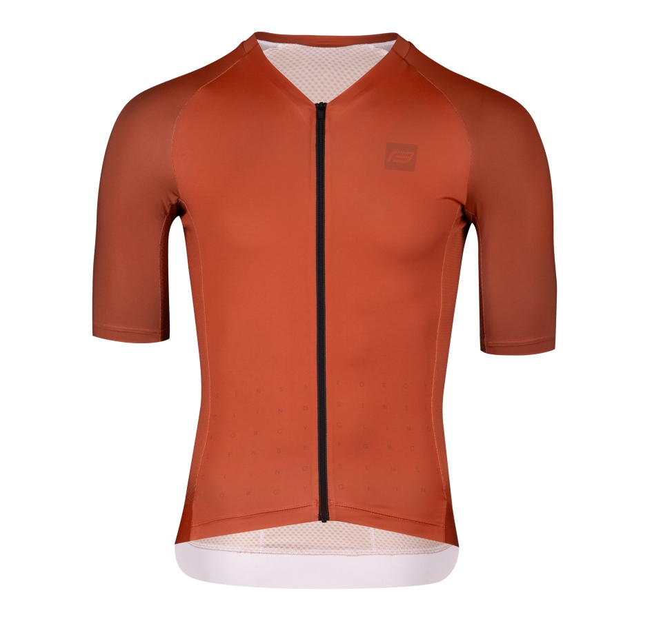 jersey FORCE SCRIPT short sl, brick XL