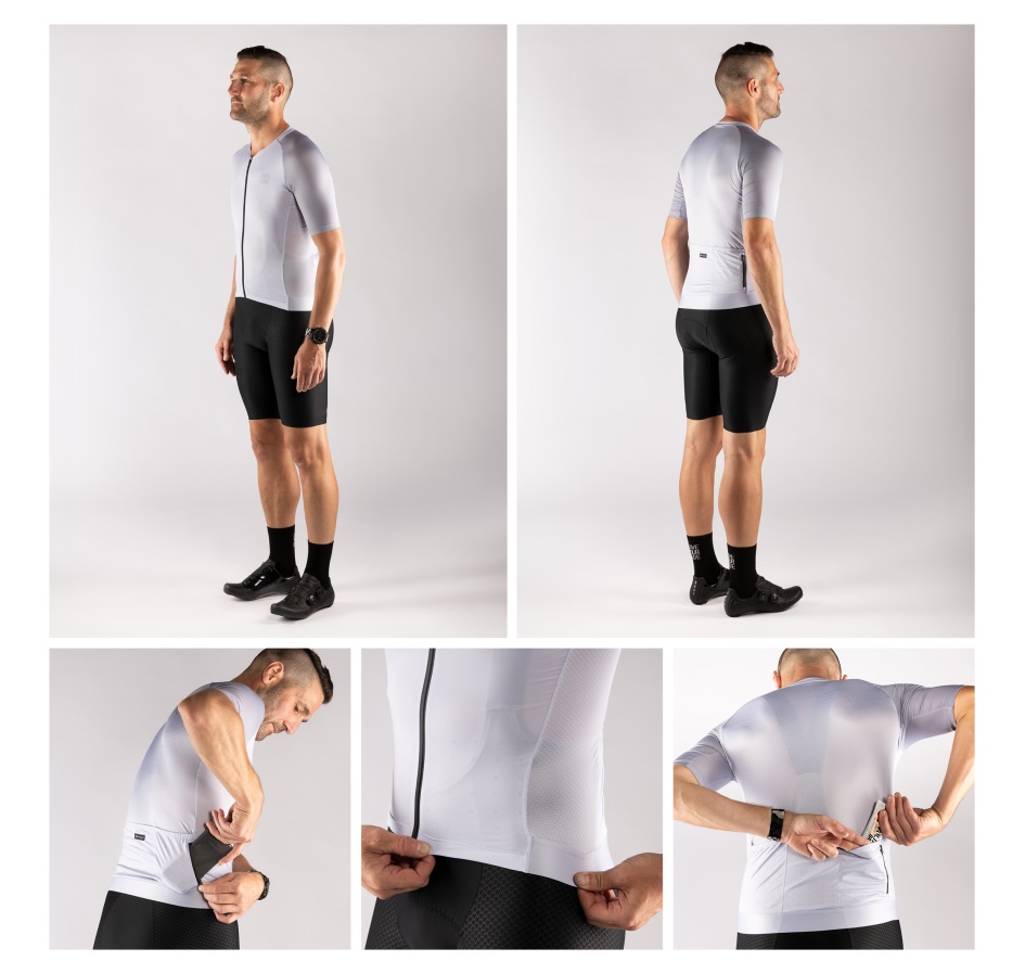 jersey FORCE SCRIPT short sl, light grey