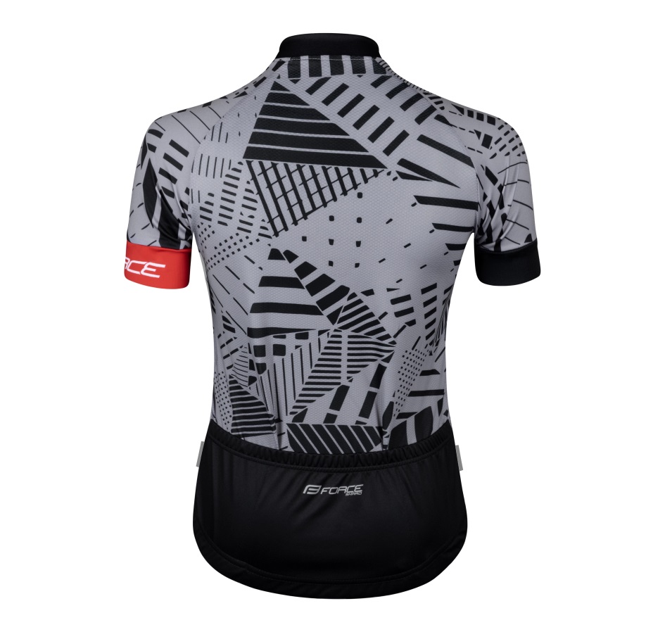 jersey FORCE SHARD LADY short sl, grey-black