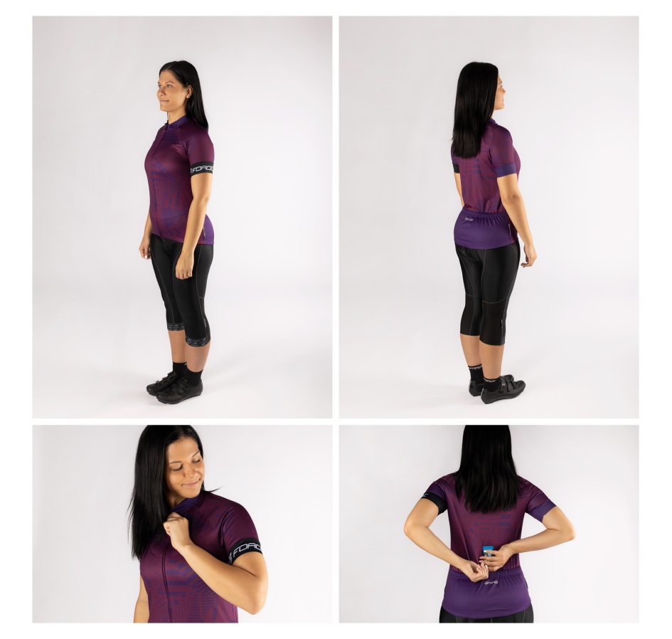 jersey FORCE SHARD LADY short sl, purple
