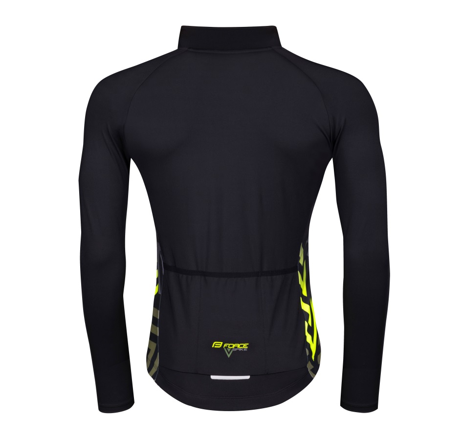 jersey FORCE SPIKE long sleeves, black-fluo