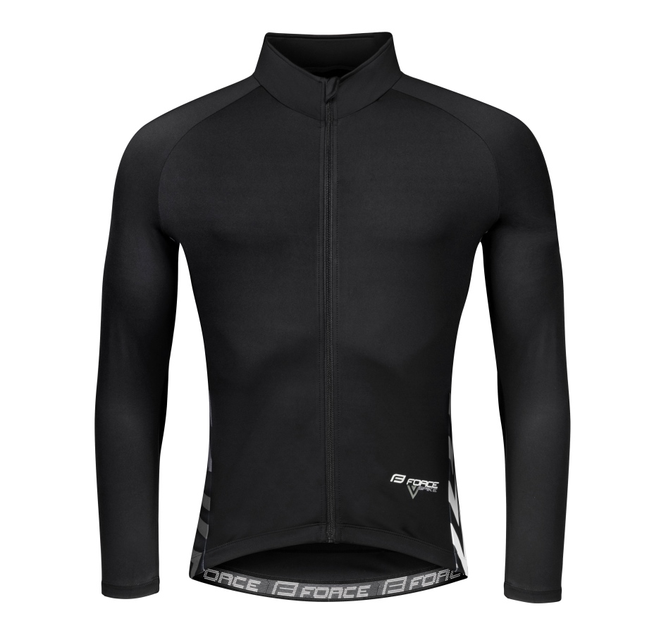 jersey FORCE SPIKE long sleeves, black-white