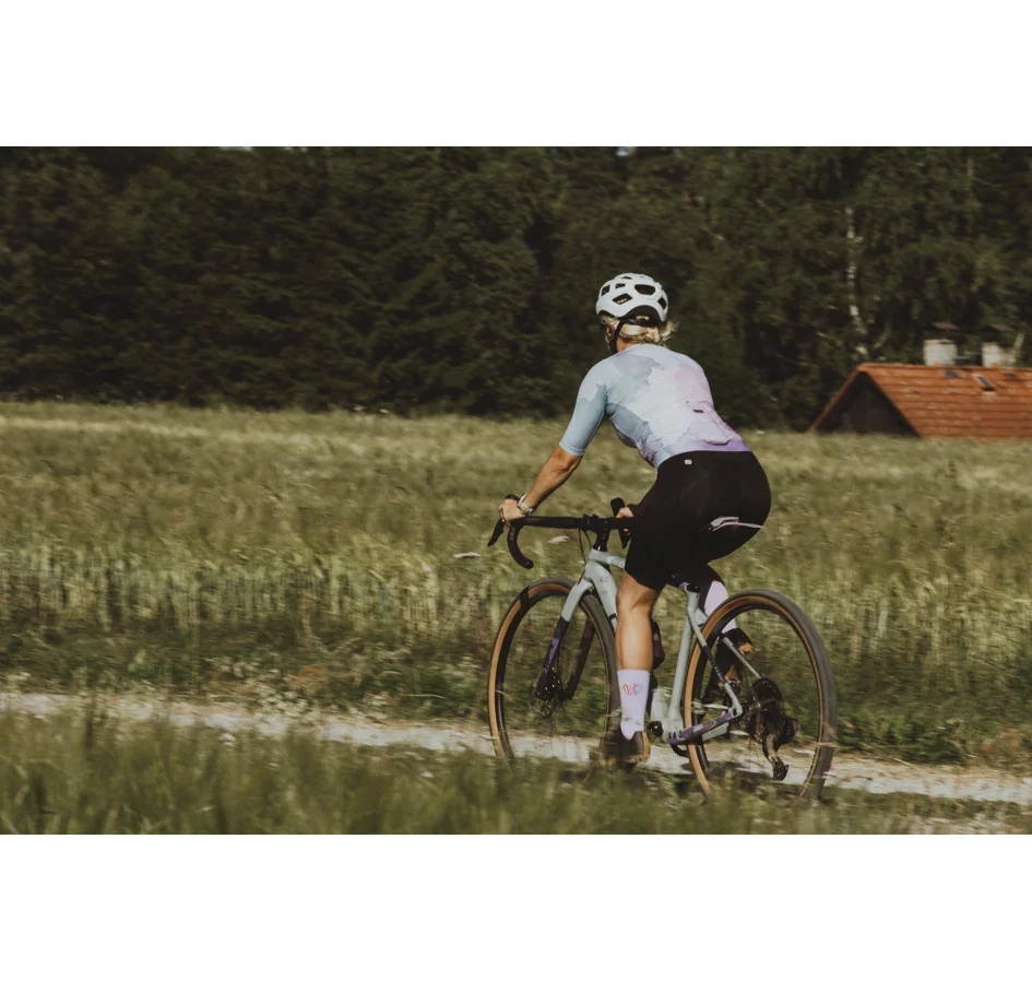 jersey FORCE SPLASH LADY short sl, pink-blue