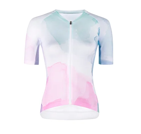 jersey FORCE SPLASH LADY short sl, pink-blue