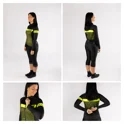 jersey FORCE SPRAY LADY long sl, army-fluo