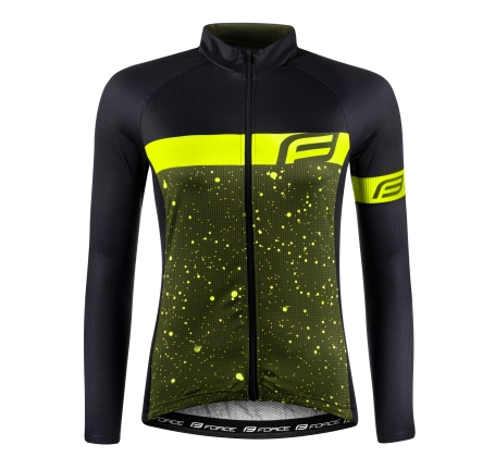 jersey FORCE SPRAY LADY long sl, army-fluo