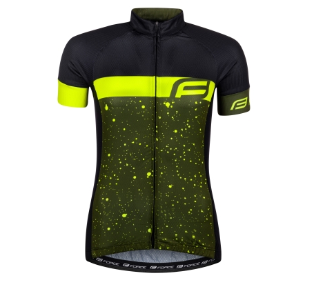 jersey FORCE SPRAY LADY short sl, army-fluo