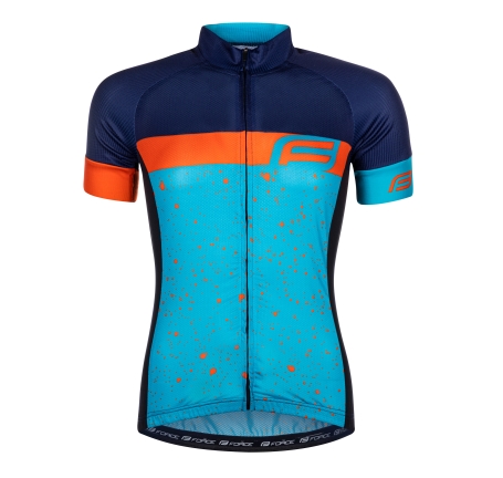 jersey FORCE SPRAY LADY short sl, blue-orange