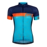 jersey FORCE SPRAY LADY short sl, blue-orange XS