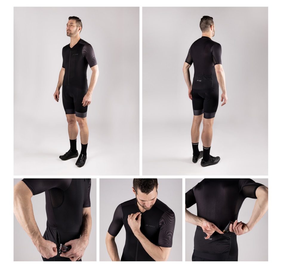 jersey FORCE STREAM short sleeves, black 