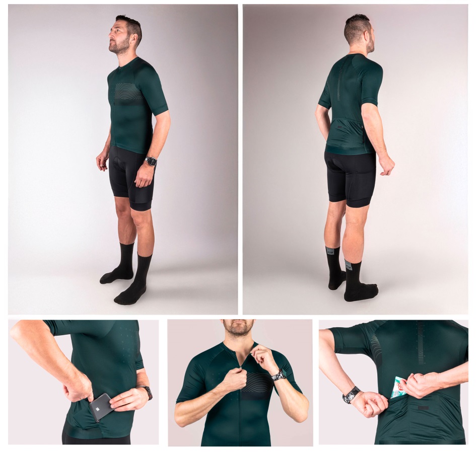 jersey FORCE SWAY short sl, dark green