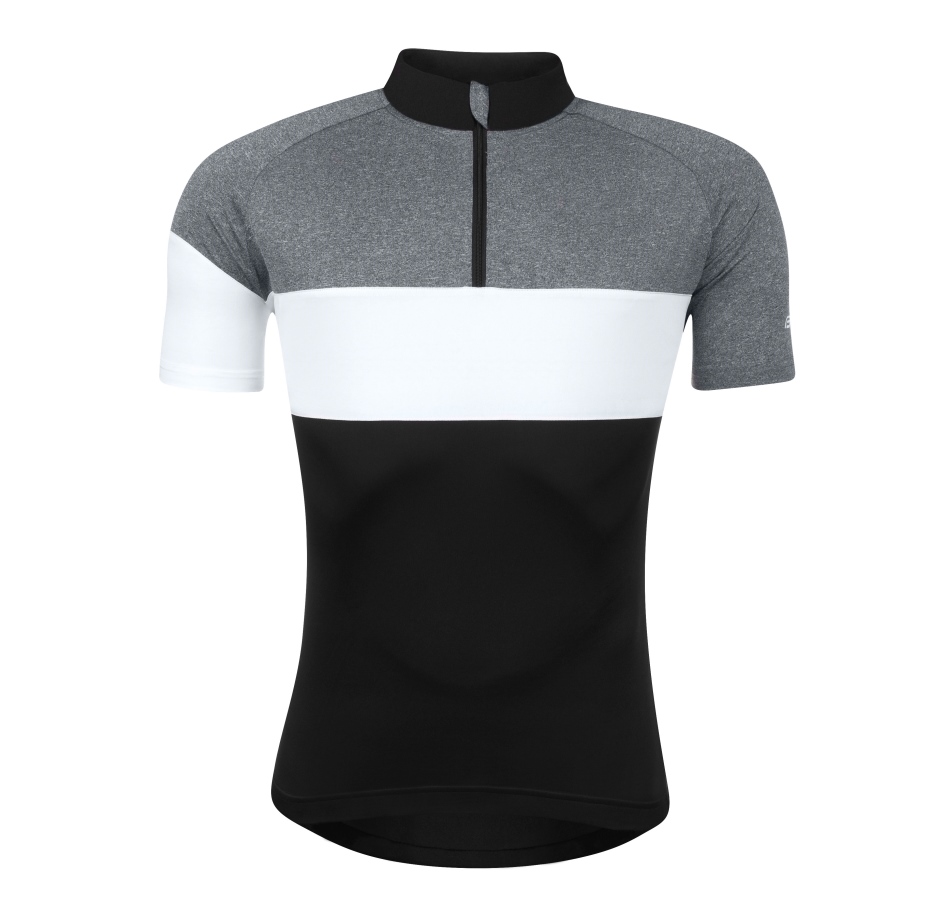jersey FORCE VIEW short sl.,black-grey-white 3XL
