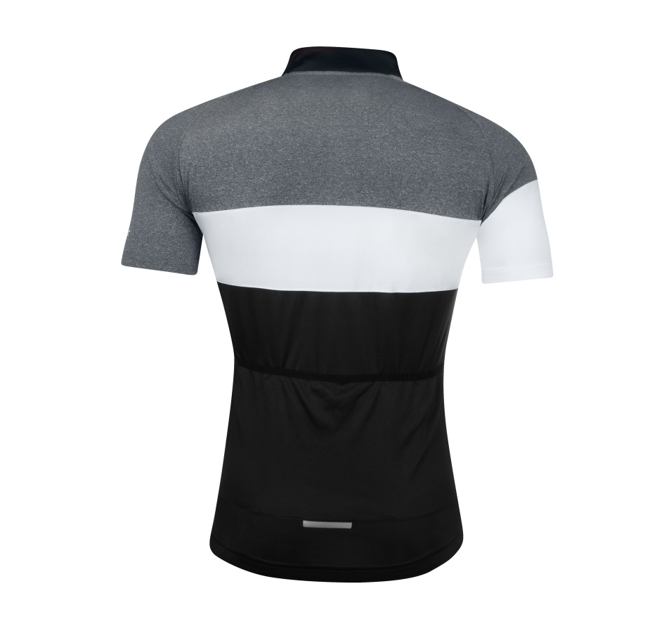 jersey FORCE VIEW short sl.,black-grey-white