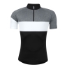 jersey FORCE VIEW short sl.,black-grey-white L