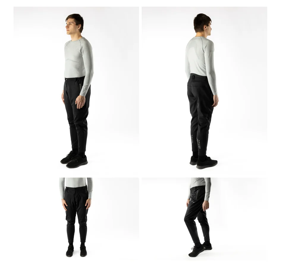 kalhoty FORCE STORY softshell volné, černé