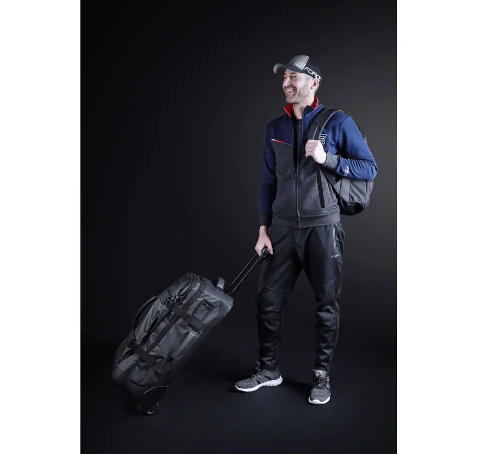 kalhoty FORCE STORY softshell volné, černé