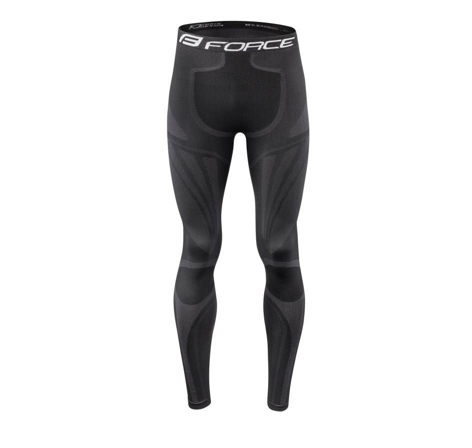 kalhoty funkční FORCE FROST, černé XS-S