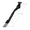 kickstand F E-BIKE ECO 24-29" Al rear, 18/40mm blk