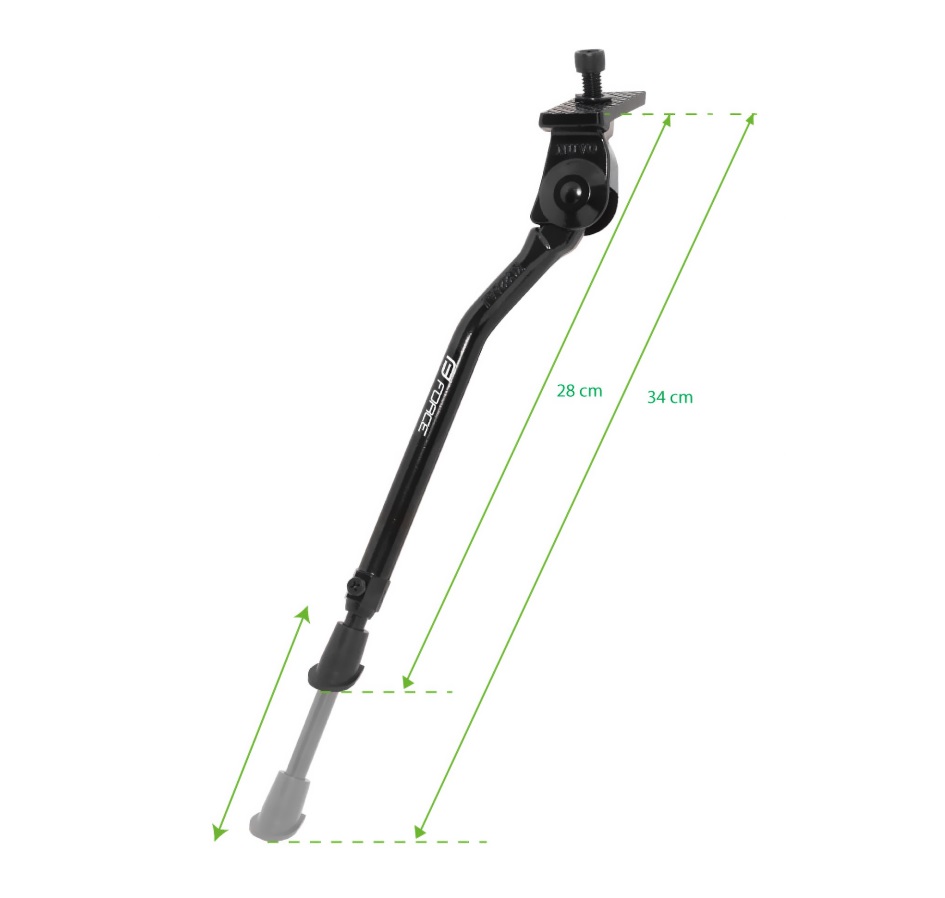kickstand F RAF 20-28"und.frame,w/o counterpart,bl