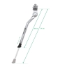 kickstand F TOP 20-28" Al, w/ counterpart, silver