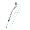 kickstand F TOP 20-28" Al, w/ counterpart, silver