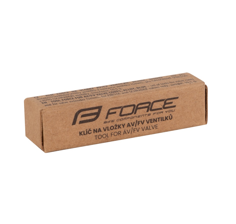klíč FORCE na vložky AV/FV ventilků, hliník, modrý
