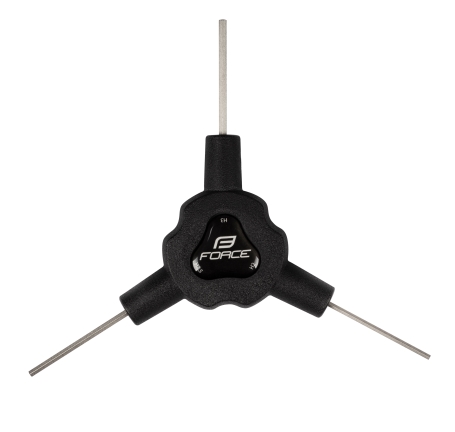 klíč Y šest. FORCE trojstranný 2/ 2,5/ 3 mm, černý