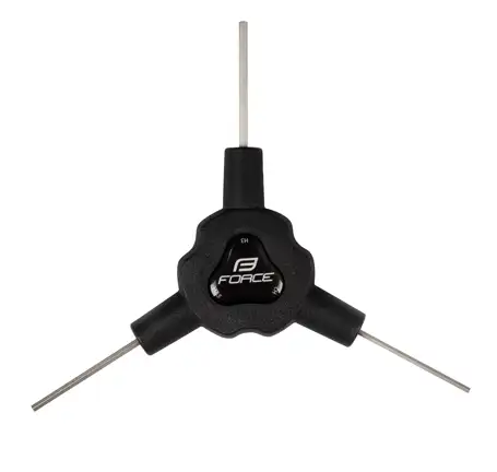 klíč Y šest. FORCE trojstranný 2/ 2,5/ 3 mm, černý