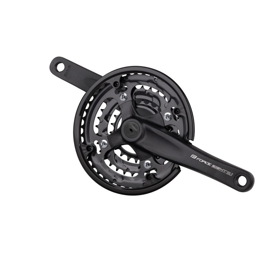 kliky FORCE EIGHT3.1 Al 42/32/22z kryt 175mm,černé
