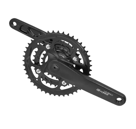 kliky FORCE NINE3.2 Al 44/32/22z 175mm,černé