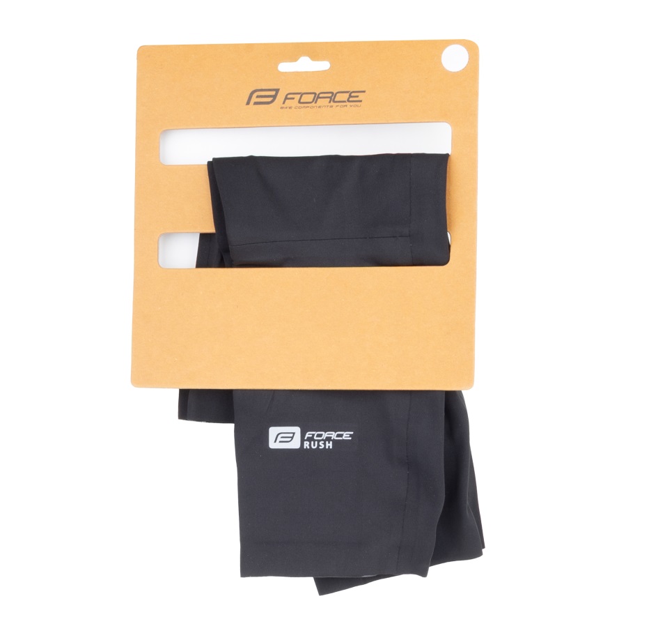 knee warmers FORCE RUSH, taped, black