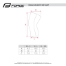 knee warmers FORCE RUSH, taped, black