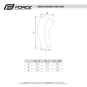 knee warmers FORCE RUSH, taped, black