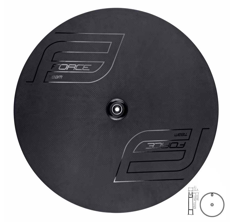 kolo-disk FORCE zadní plášťový karb. pro kot.brzdu