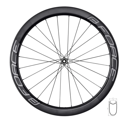 kolo přední siln. F TEAM SP KARBON DISC 50 plášť.