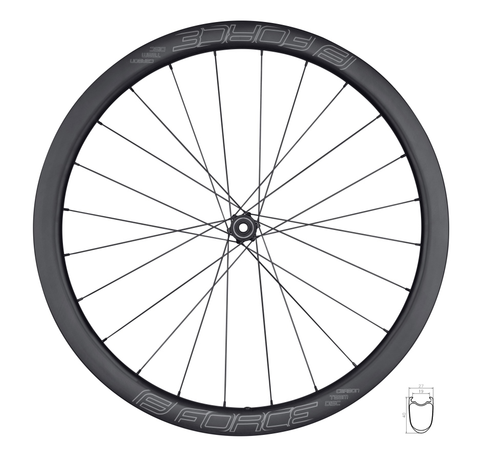 kolo zad.siln. F TEAM SP KARBON DISC XDR 40 plášť.